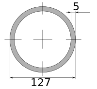 Трубы г/д 127х5, марка Ст10