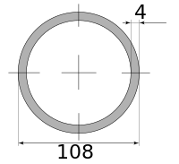 Трубы электросварные 108х4 10977-11000