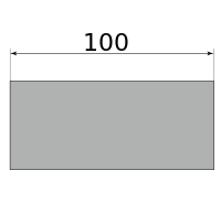 Полоса горячекатаная 100х10, длина 6 м, марка Ст3
