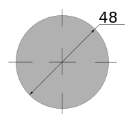 Сталь нержавеющая никельсодержащая, круг г/к 48 h9 (Калиброванный), длина 3 м, марка AISI 304 08Х18Н10