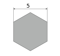 Сталь сортовая х/т калиброванная шестигранник 5, марка Ст10