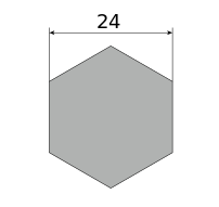 Сталь горячекатаная конструкционная, шестигранник 24, марка 09Г2С