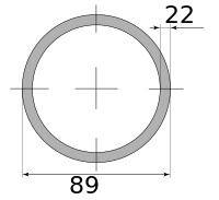 Трубы г/д 89х22, марка Ст20