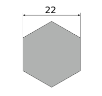 Сталь сорт нерж никел шестигранник х/к холоднокатанный 22 h11 (Калиброванный), марка 14Х17Н2