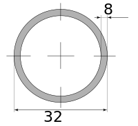 Трубы х/д 32х8