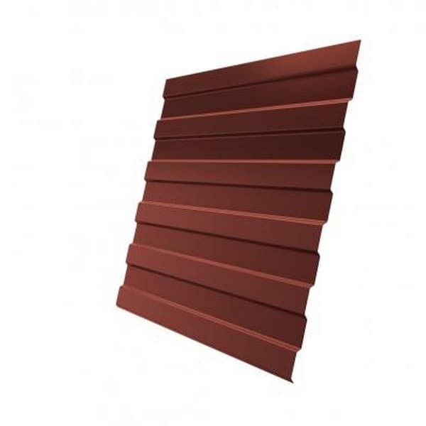 Профнастил С8 RR 750 кирпично-красный 0.5 мм GreenCoat Pural Matt Grand Line