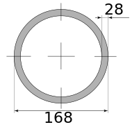 Трубы г/д 168х28 Ст35, марка Ст35