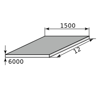 Лист г/к горячекатанный низколегированный 12х1500х6000, марка С345