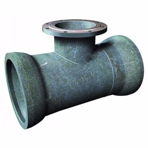 Фото тройник чугунный вчшг сварной оцинкованный трф с лазом ду600 900 мм Тройник чугунный ВЧШГ сварной оцинкованный ТРФ с лазом Ду600 900 мм