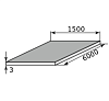 лист нержав г/к 3х1500х6000, марка aisi 304 (08х18н10)