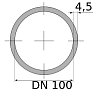 трубы вгп 100х4.5 ду, длина 11 м, dn 100