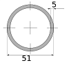 трубы х/д 51х5