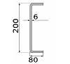 швеллер гнутый 200х80х6, марка ст3  н/д                                                н/д