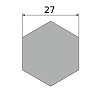сталь горячекатаная конструкционная, шестигранник 27, марка ст35