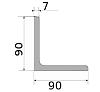 уголок низколегир 90х90х7, длина 12 м, марка ст09г2с-12