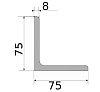 уголок 75х75х8, длина 12 м, марка ст3