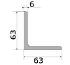 уголок 63х63х6, длина 6 м, марка ст09г2с-15