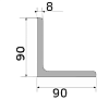 уголок низколегир 90х90х8, длина 12 м, марка ст09г2с-15