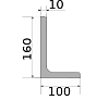 уголок 160х100х10, длина 12 м, марка ст3