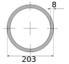 трубы г/д 203х8, марка ст20