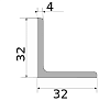 уголок 32х32х4, длина 6 м, марка ст3