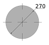 сталь сортовая конструкционная, круг 270, марка ст35