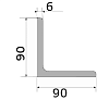 уголок 90х90х6, длина 12 м, марка ст09г2с-15