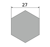 сталь сортовая х/т калиброванная шестигранник 27, марка ст10
