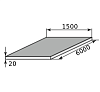 лист нержав г/к 20х1500х6000, марка aisi 304 (08х18н10)