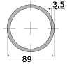 трубы электросварные 89х3.5 10000-12000