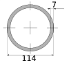 трубы нерж бесш 114х7 ту 14-3р-197-2001 россия, марка 08х18н10т