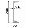 швеллер 24 у, длина 12 м, марка с255