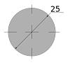 сталь сортовая конструкционная, круг 25, марка ст35