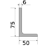 уголок 75х50х6, длина 12 м, марка ст3